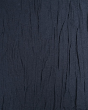 Gaze de coton Bleu De Minuit - tissu bio   - Mercerine