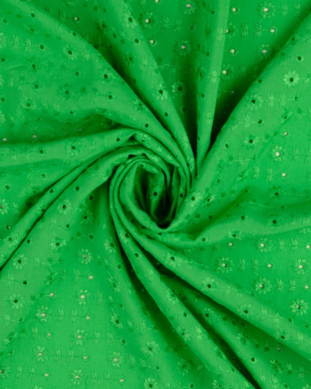 Viscose brodée de fleurs : 6 couleurs disponibles - Mercerine