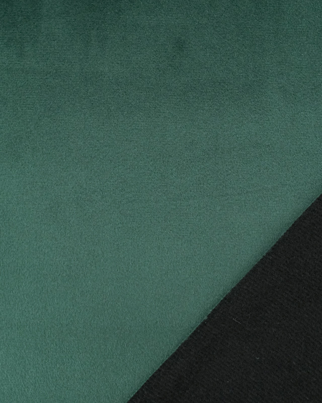 Tissu Velours Epais Ameublement Vert Fonce Elise - Mercerine