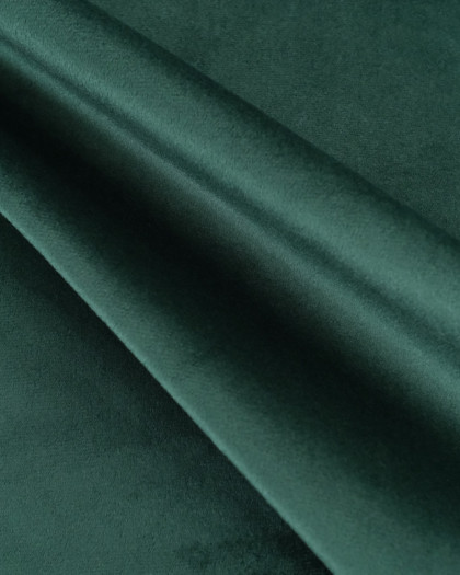 Tissu Velours Epais Ameublement Vert Fonce  - Mercerine
