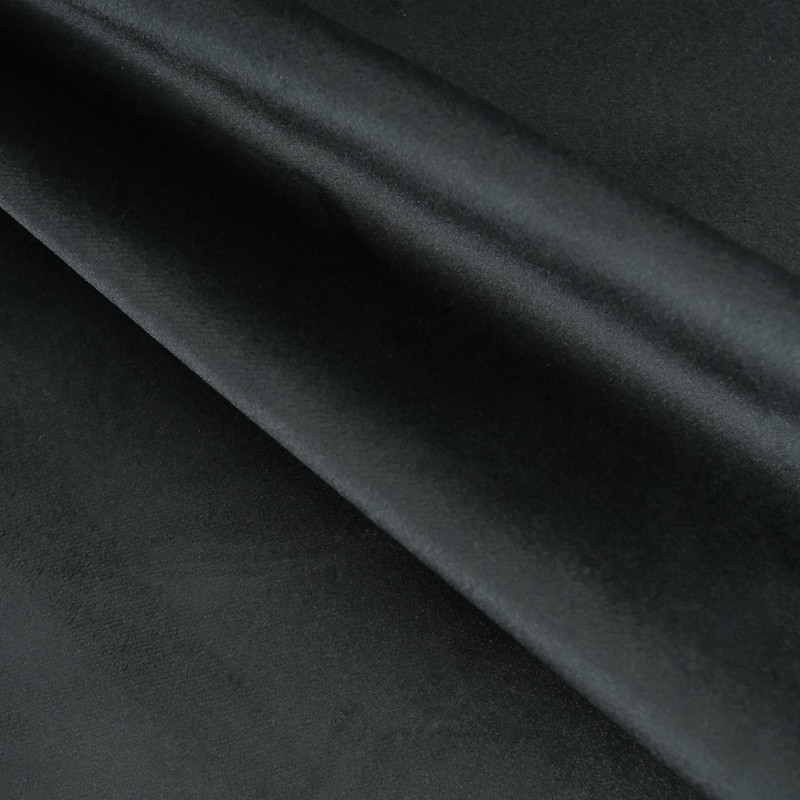 Tissu Velours Epais Ameublement Noir - Mercerine