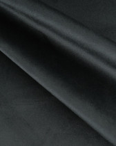 Tissu Velours Epais Ameublement Noir Elise