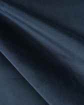 Tissu Velours Epais Ameublement Bleu Fonce Elise