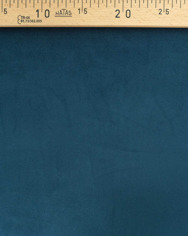 Tissu Velours Epais Ameublement Bleu Elise - Mercerine