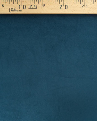 Tissu Velours Epais Ameublement Bleu Elise - Mercerine