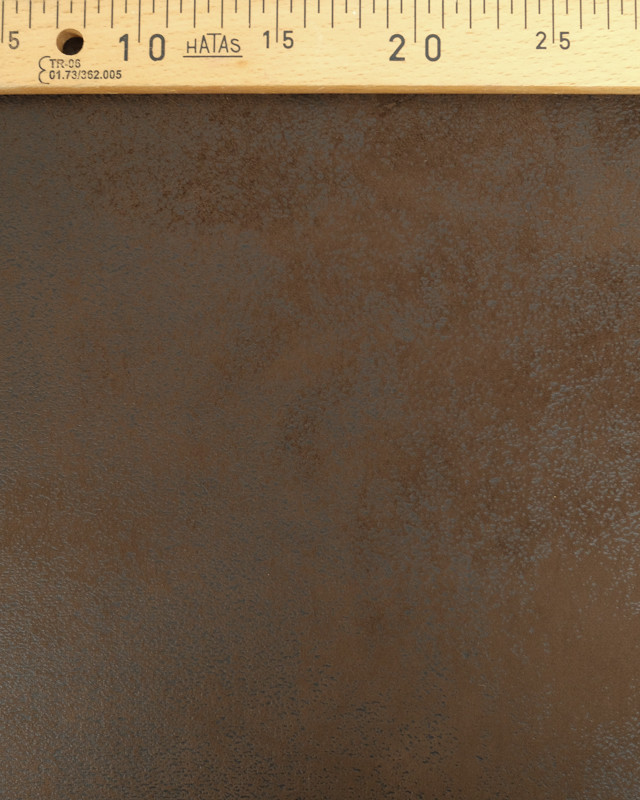 Tissus au mètre : Tissu Effet Cuir Madagascar Marron Chocolat - Mercerine