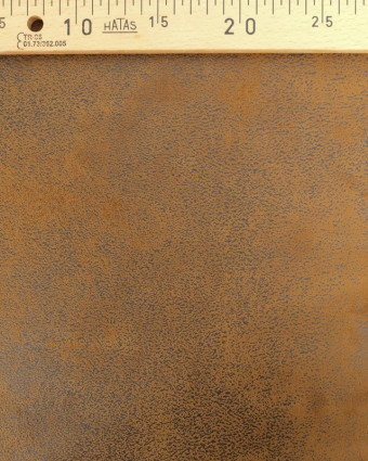 Tissus en ligne : Tissu Effet Cuir Madagascar Marron Clair - Mercerine