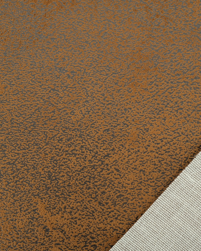 Tissus en ligne : Tissu Effet Cuir Madagascar Marron Clair - Mercerine