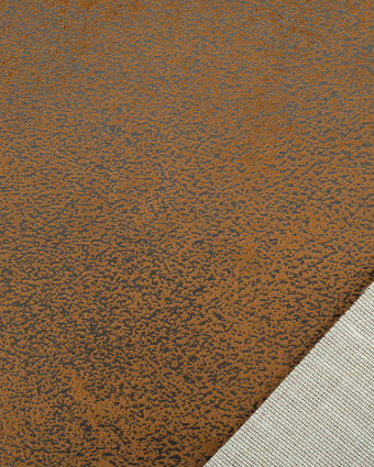 Tissus en ligne : Tissu Effet Cuir Madagascar Marron Clair - Mercerine