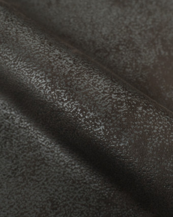 Tissu Effet Cuir Madagascar Noir - Mercerine