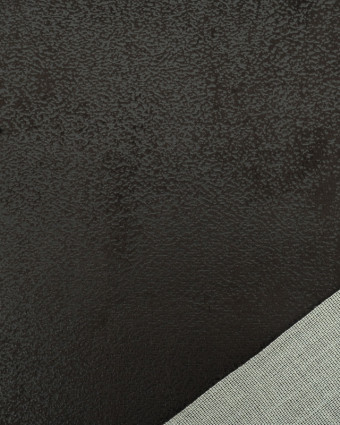 Tissu Effet Cuir Madagascar Brun Foncé  - Mercerine