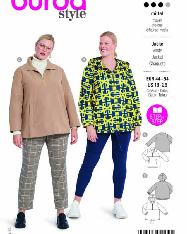 Patron Veste Burda 5881 - Mercerine