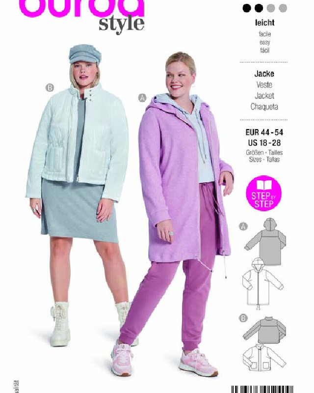 Patron Veste Burda 5877 - Mercerine