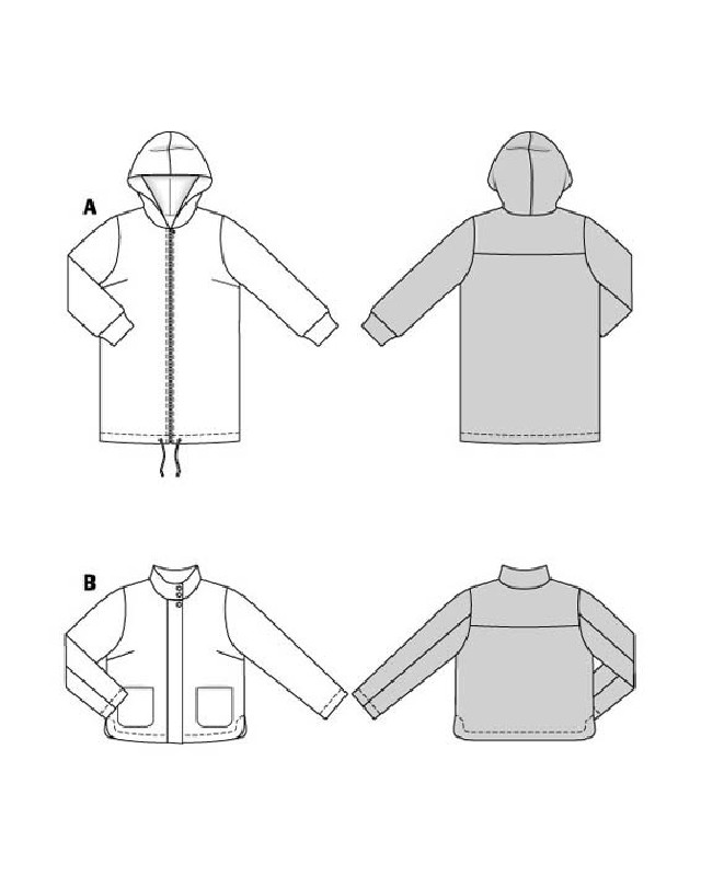 Patron Veste Burda 5877 - Mercerine