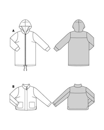 Patron Veste Burda 5877 - Mercerine
