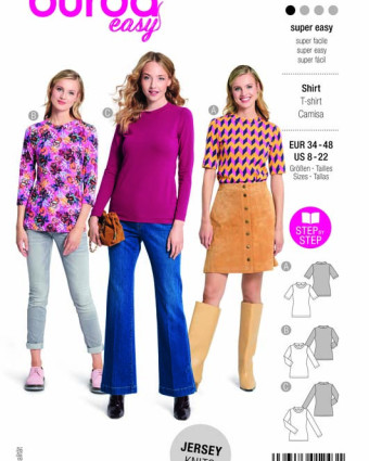 Patron T-shirt Burda 5876 - Mercerine