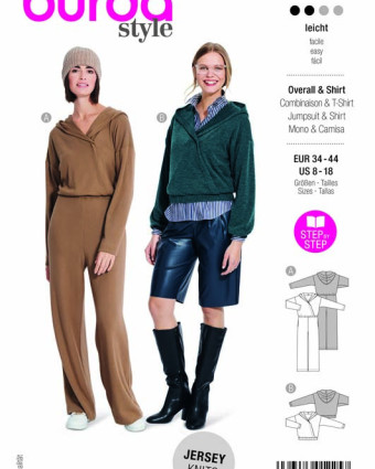 Patron Combinaison & T-shirt Burda 5871 - Mercerine