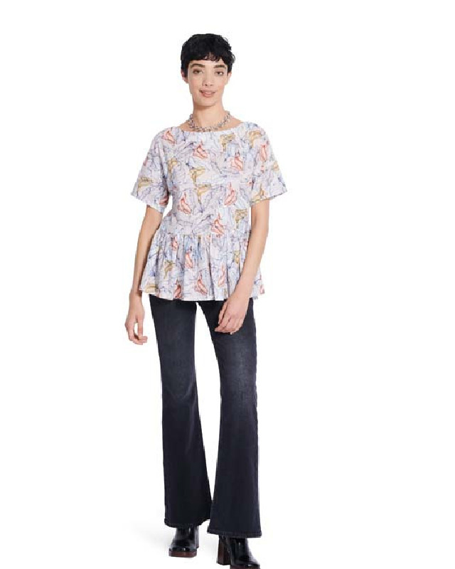   Patron de couture Blouse Burda 5856 - Mercerine
