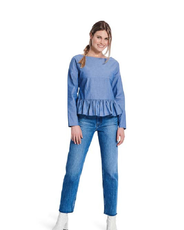 Patron de couture femme Blouse Burda 5856 - Mercerine