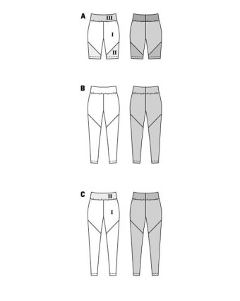 Patron Leggings Burda 5850 - Mercerine