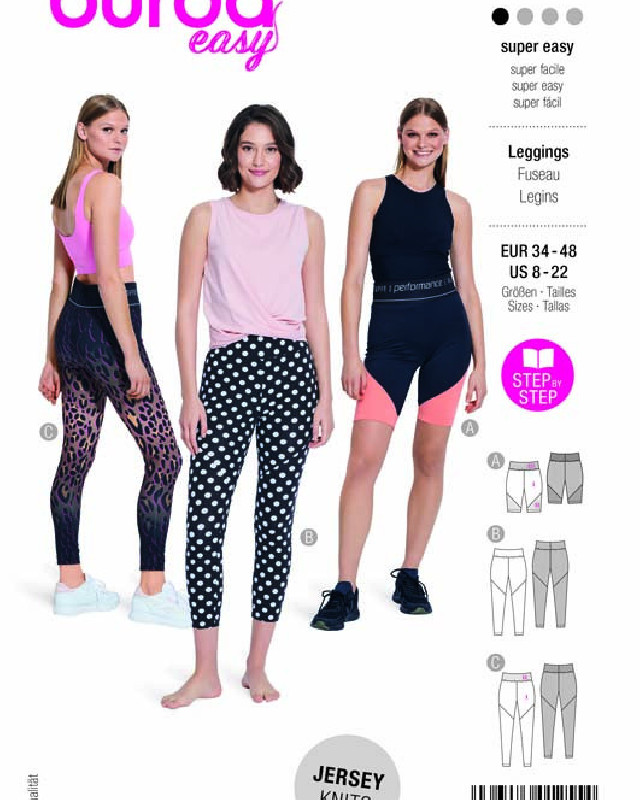 Patron Leggings Burda 5850 - Mercerine