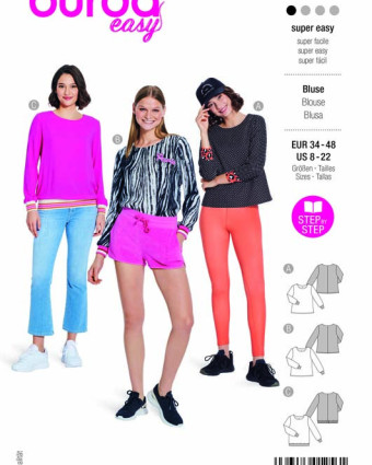 Patron Blouse Burda 5849 - Mercerine