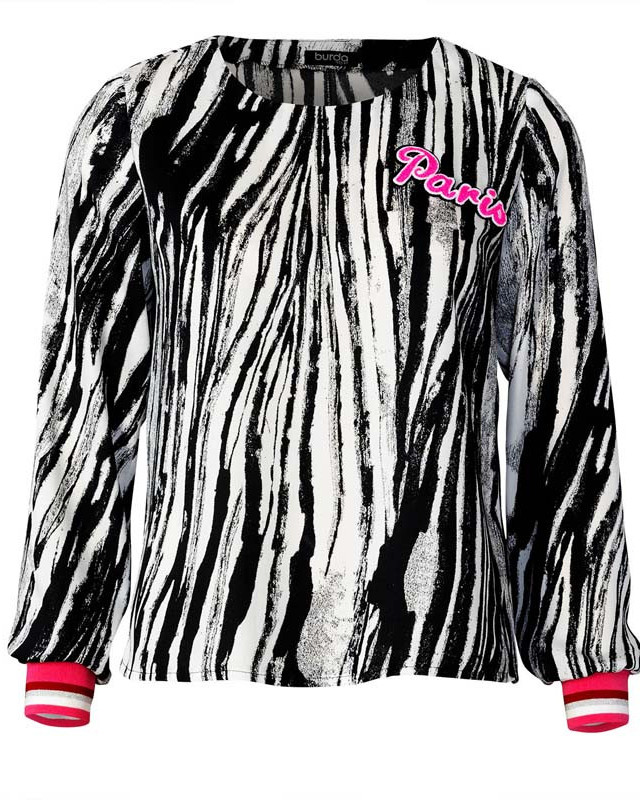 Patron Blouse Burda 5849 - Mercerine