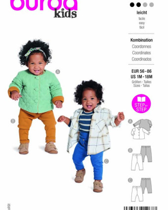 Patron de couture bébé legging et veste Burda 9231 - Mercerine