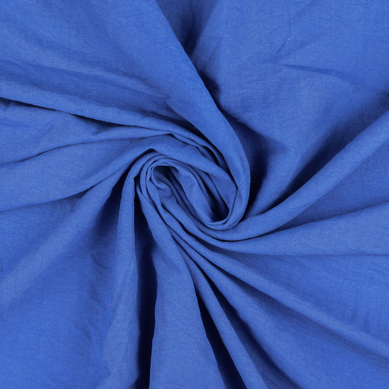 Tissu Toucher Cupro Peau De Peche Bleu - Mercerine