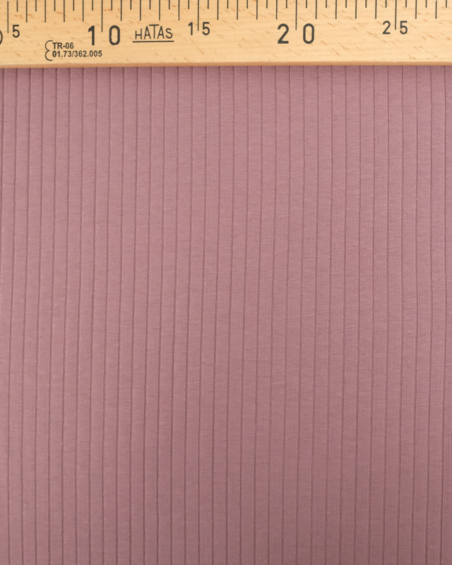 Tissu Maille Cotelée  Parme  - Mercerine