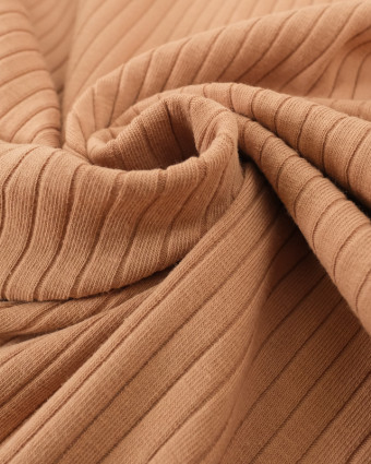 Jersey Cotelé Noisette - Mercerine