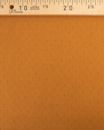 Tissu Maille Ajourée Douce  Caramel  - Mercerine