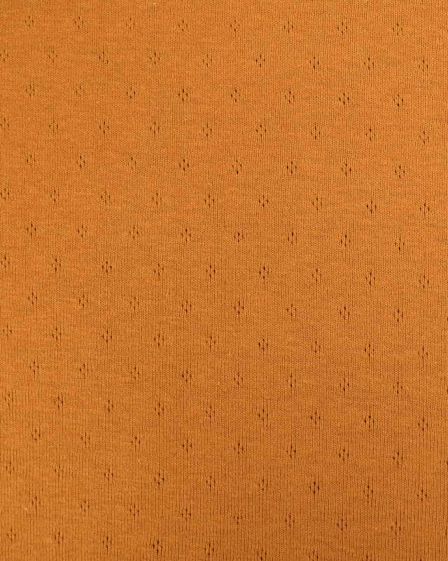 Tissu Maille Ajourée Douce  Caramel  - Mercerine