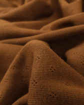 Maille Pointelle Douce Marron