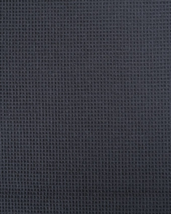 Tissu au mètre : Tissu Mini Nid D'Abeille  Marine  - Mercerine