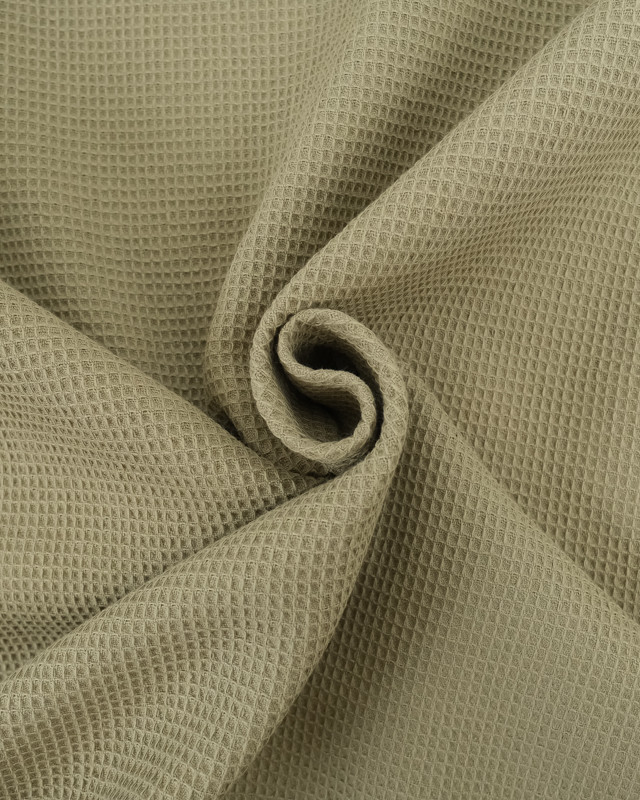 Tissu Mini Nid D'Abeille Vert Sauge  - Mercerine