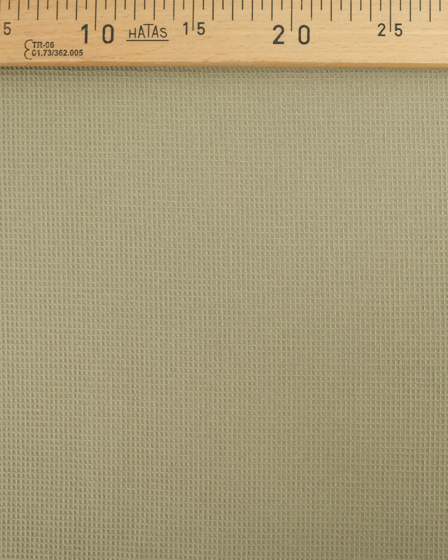 Tissu Mini Nid D'Abeille Vert Sauge  - Mercerine