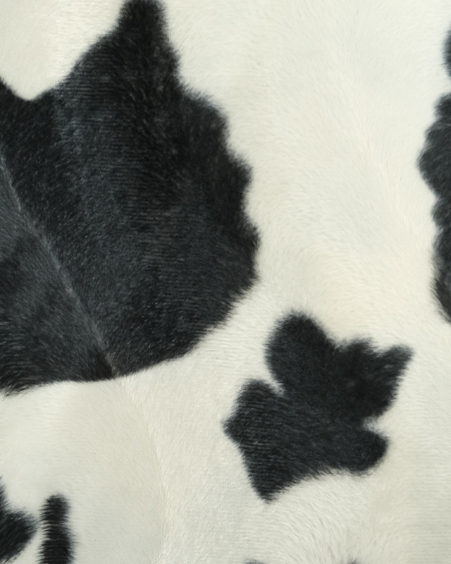Tissu Deguisement Peau De Vache Graou Blanc  - Mercerine