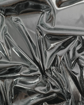 Tissu Stretch Lamé  Argent  - Mercerine