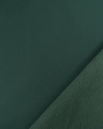 Tissu Softshell Uni  Vert  - Mercerine