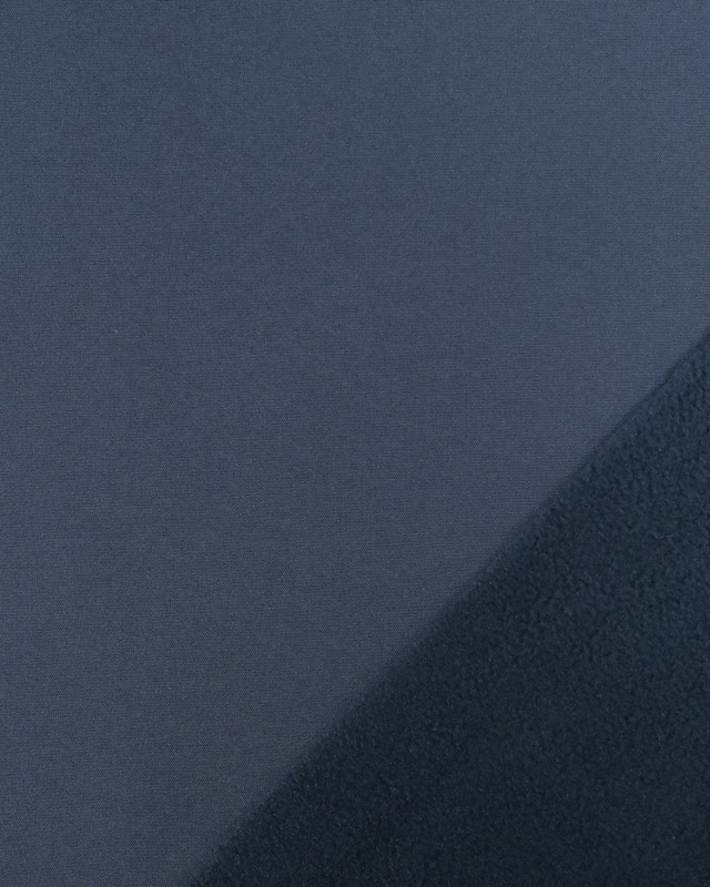 Tissu Softshell Uni  Marine  - Mercerine