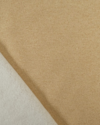 Tissus en ligne : Tissu Sweat French Terry Lurex Oeketex Vanille Or  - Mercerine
