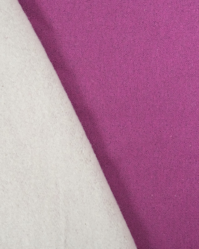 Tissus en ligne : Sweat French Terry Lurex Oekotex Violet  - Mercerine