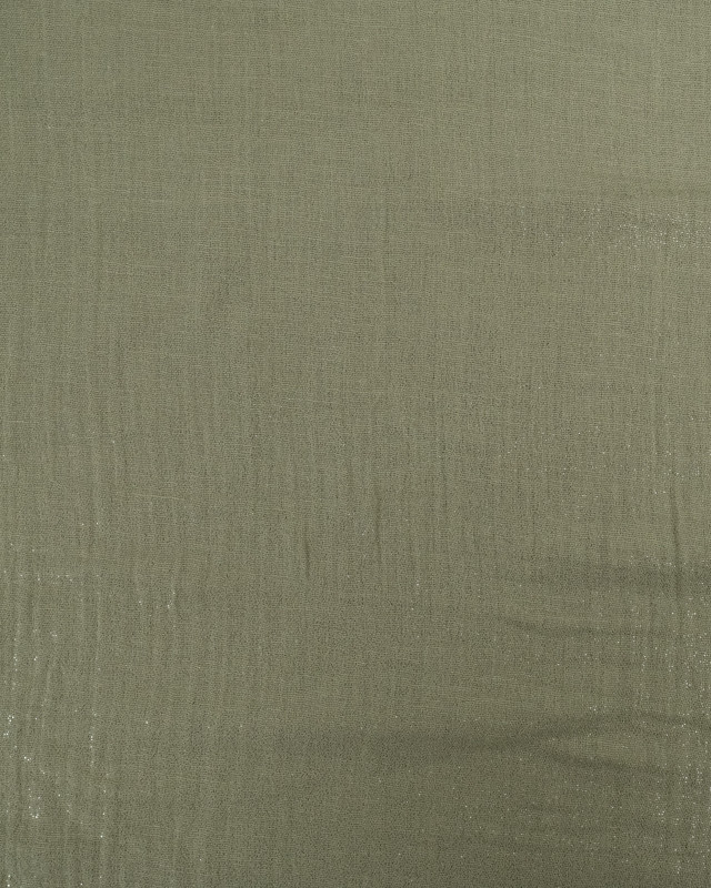 Double Gaze Scintillante Vert Kaki Oeko-Tex - Mercerine