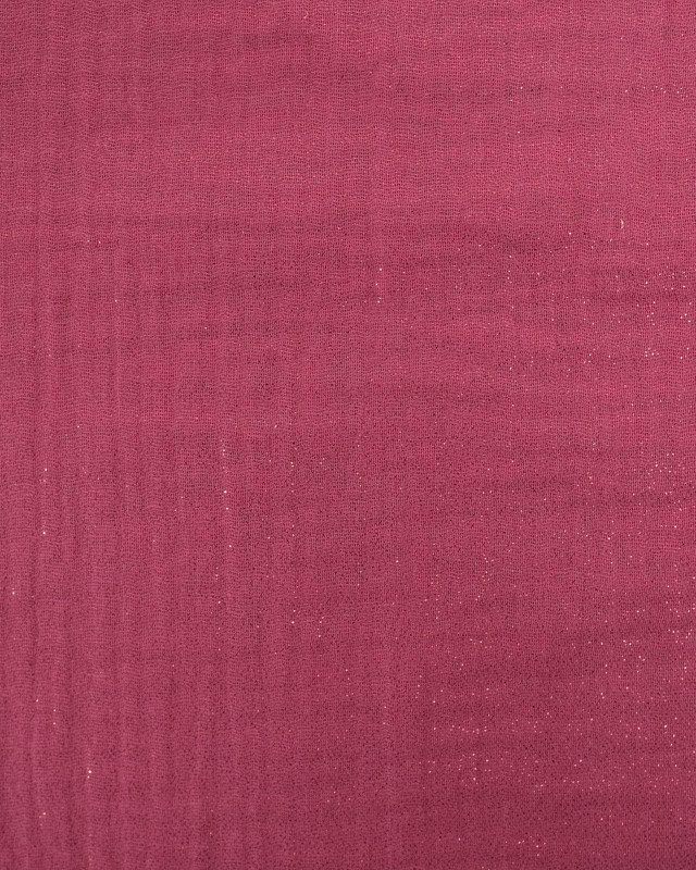 Double Gaze Scintillante Framboise Oeko-Tex- Mercerine