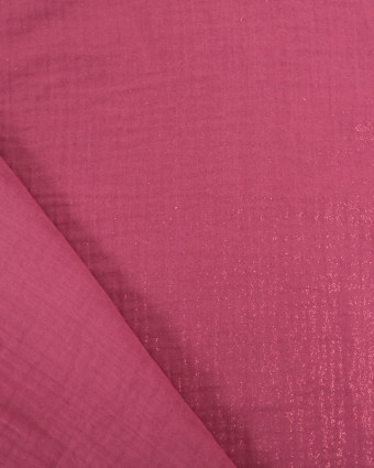Double Gaze Scintillante Framboise Oeko-Tex- Mercerine