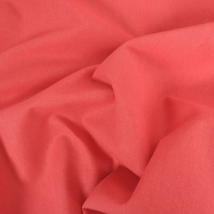 Tissu Coton Uni Rose...