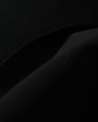Tissu Softshell Uni  Noir  - Mercerine