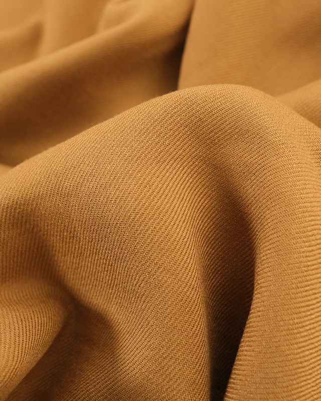 Twill Serge De Viscose Uni Cookie - Mercerine