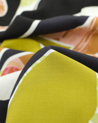 Tissu Viscose Wavy  Vert  - Mercerine